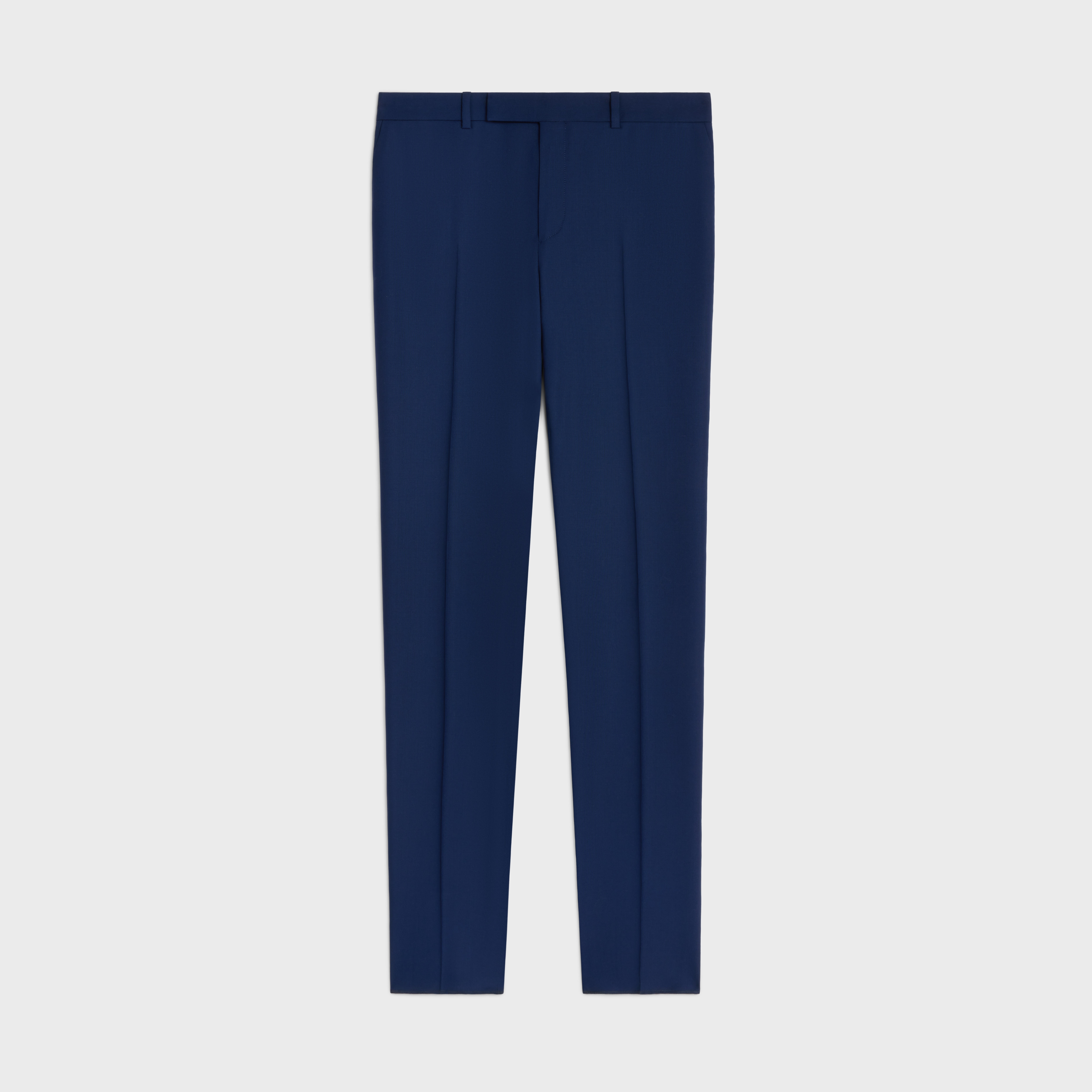 CLASSIC PANTS IN WOOL CLOTH - OCEAN BLUE | CELINE